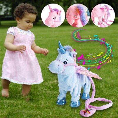 Sétáló és éneklő egyszarvú plüss játék | ROXY