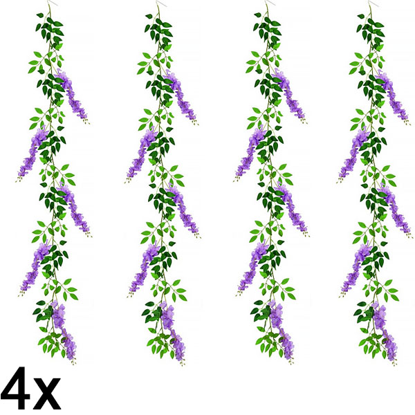 4x Lilaakác műinda  | WISBLOOM